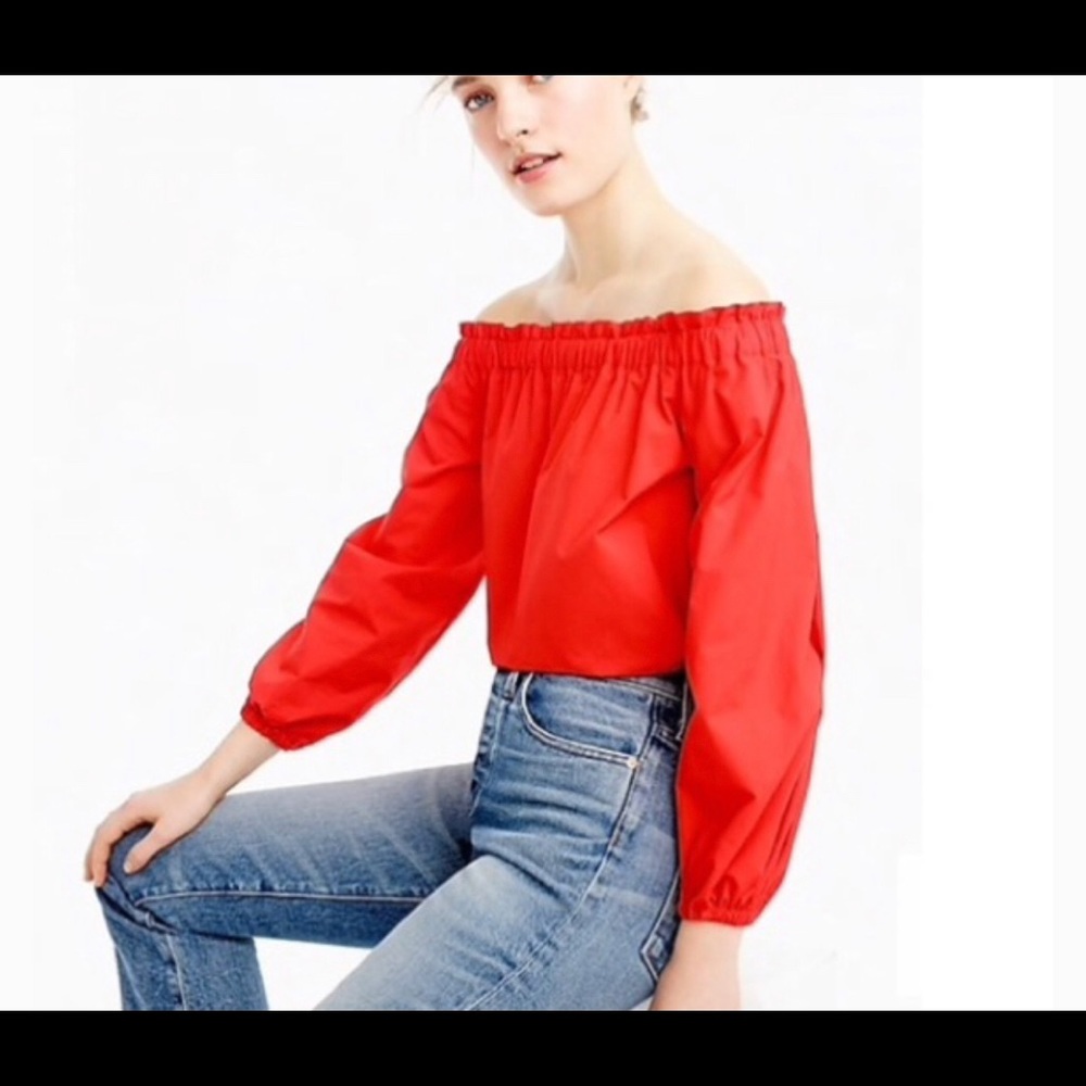 Off the shoulder cotton top